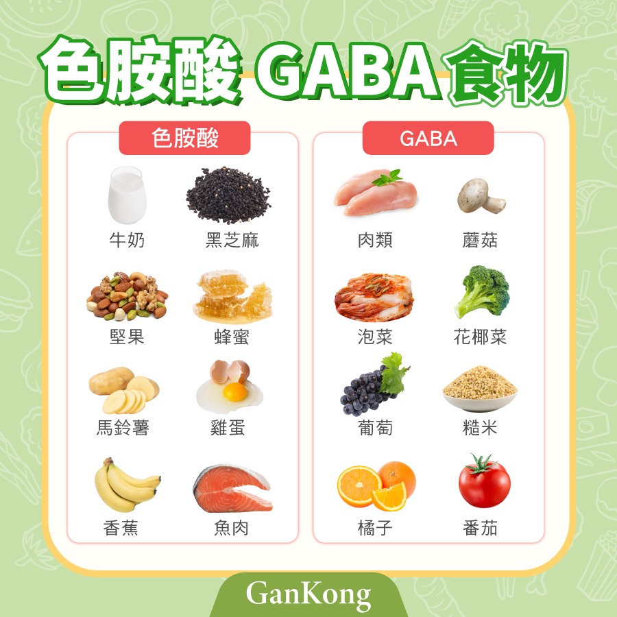色胺酸 GABA食物